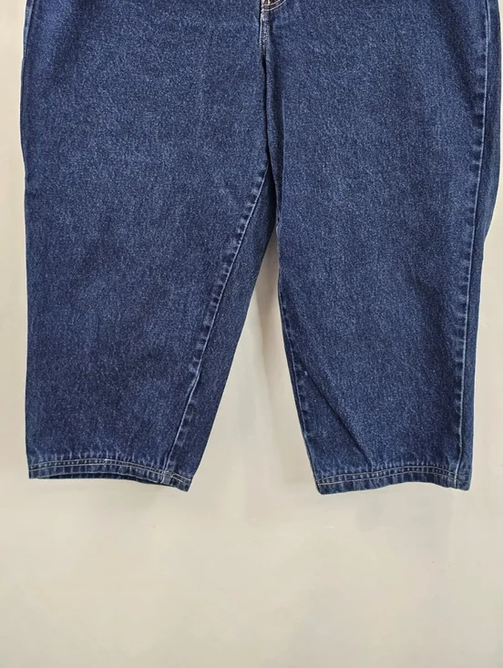 Venezia Women's Famian Dark Blue High Waist Cropped Jeans, Sz 20 - Picture 6 of 11